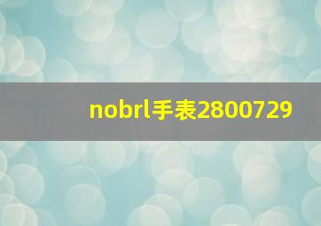 nobrl手表2800729