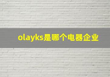 olayks是哪个电器企业