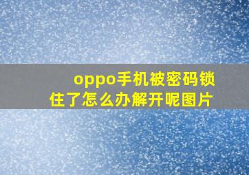 oppo手机被密码锁住了怎么办解开呢图片