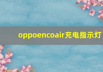 oppoencoair充电指示灯