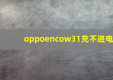 oppoencow31充不进电