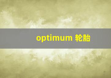 optimum 轮胎