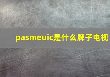 pasmeuic是什么牌子电视