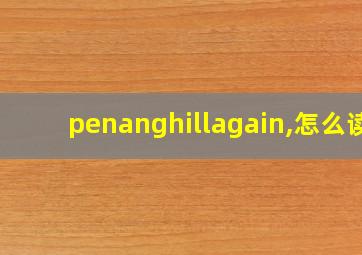 penanghillagain,怎么读