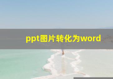 ppt图片转化为word