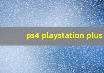 ps4 playstation plus