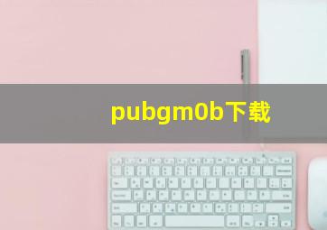 pubgm0b下载