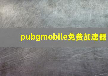 pubgmobile免费加速器