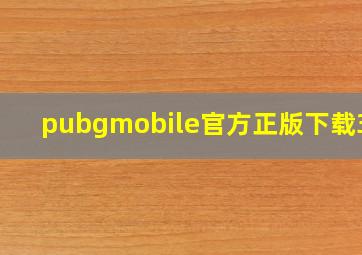 pubgmobile官方正版下载3.1