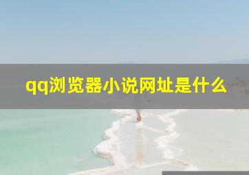 qq浏览器小说网址是什么