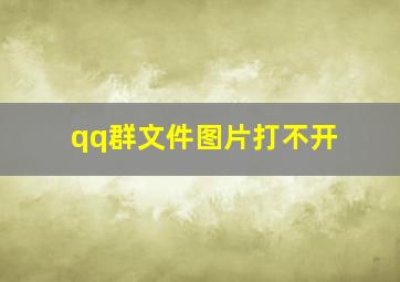 qq群文件图片打不开