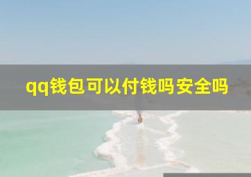 qq钱包可以付钱吗安全吗