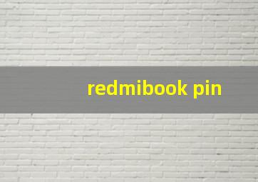 redmibook pin