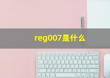 reg007是什么