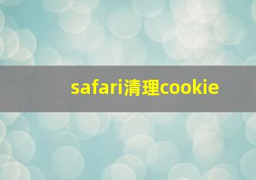 safari清理cookie