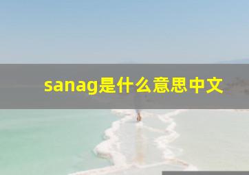 sanag是什么意思中文