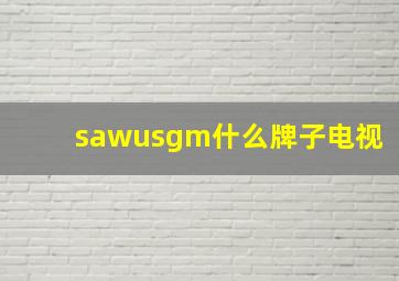 sawusgm什么牌子电视