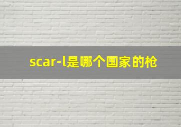 scar-l是哪个国家的枪