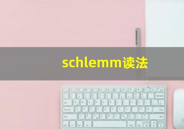 schlemm读法