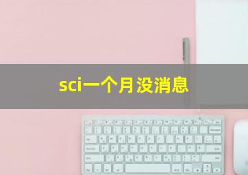 sci一个月没消息