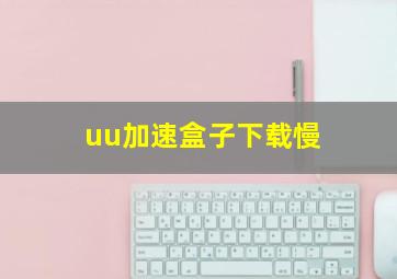 uu加速盒子下载慢