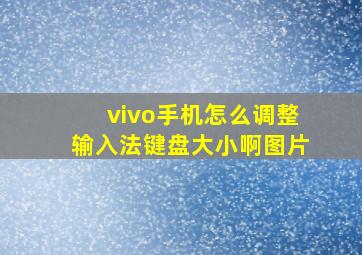 vivo手机怎么调整输入法键盘大小啊图片