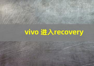 vivo 进入recovery