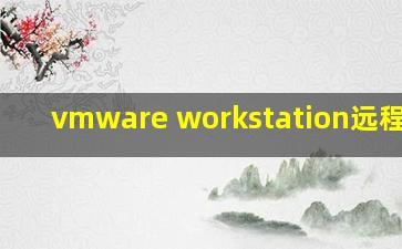 vmware workstation远程控制