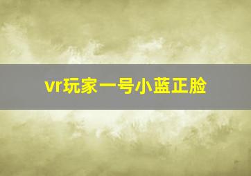 vr玩家一号小蓝正脸