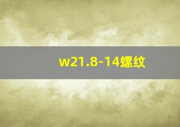 w21.8-14螺纹