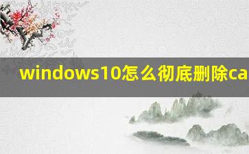 windows10怎么彻底删除cad2008