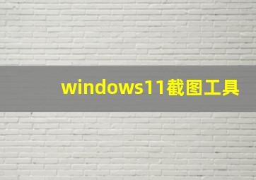 windows11截图工具