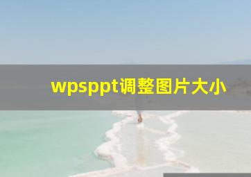 wpsppt调整图片大小