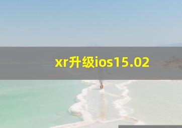 xr升级ios15.02