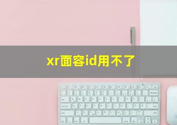 xr面容id用不了