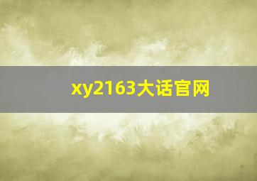 xy2163大话官网