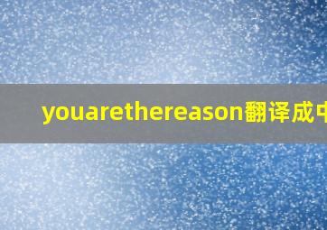 youarethereason翻译成中文