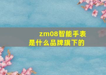 zm08智能手表是什么品牌旗下的